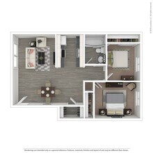 2 Bedroom 50 Percent AMI 01-04 floor plan